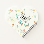 猫のように生意気はっきりしたなタイポグラフィ ノートブック (裏面)