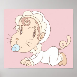 猫のように見える赤ちゃん ポスター