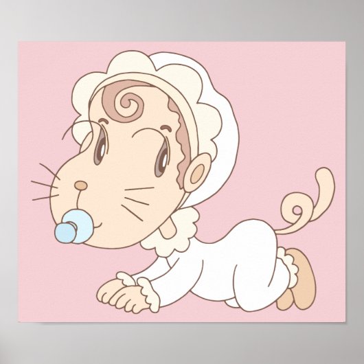 猫のように見える赤ちゃん ポスター (正面)