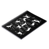 猫のよくはしゃぐミュージシャン猫のおもしろい飼い主ユーモア ノートブック (左側)