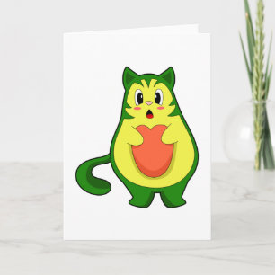 猫のアボカド カード