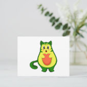 猫のアボカド ポストカード (スタンド正面)