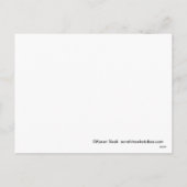 猫のアメリカのゴシック様式クリスマスのおもしろいな郵便はがき シーズンポストカード (裏面)