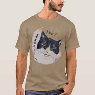 猫のアリバイTシャツ Tシャツ