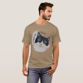猫のアリバイTシャツ Tシャツ (正面フル)