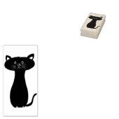 猫のアートの塊 ラバースタンプ (押印)