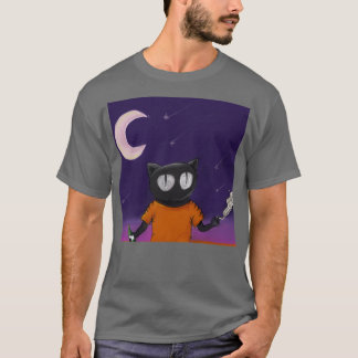 猫のアートワークをインスパイア消す Tシャツ