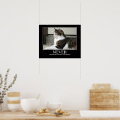 猫のアートワークを過小評価しない ポスター (キッチン)