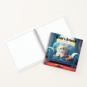 猫のアートワーク ノートブック (内部)