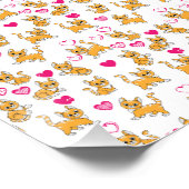 猫のアート作品 | かわいい猫のバレンタイン ポスター (コーナー)