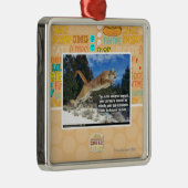 猫のイメージ メタルオーナメント (右)