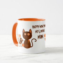 猫のイラストが可愛い母の日ギフト新年グッズマグカップ マグカップ