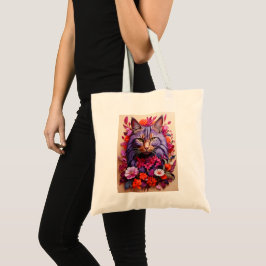 猫のイラストが描かれたトートバッグ トートバッグ