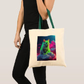 猫のイラストが描かれたトートバッグ トートバッグ (正面(商品))