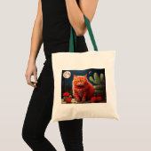 猫のイラストトートバッグ トートバッグ (正面(商品))