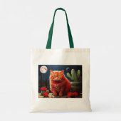 猫のイラストトートバッグ トートバッグ (裏面)