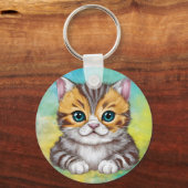 猫のイラスト キーホルダー (裏面)