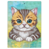猫のイラスト クリップボード (裏面)