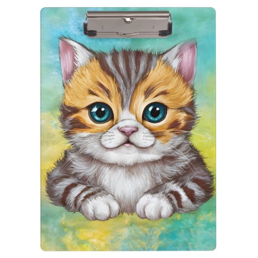 猫のイラスト クリップボード (正面)