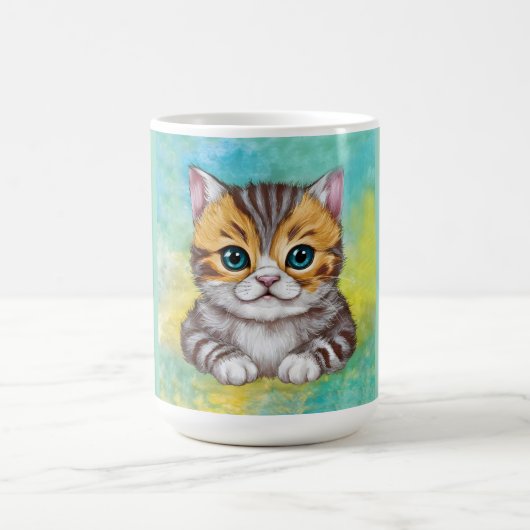 猫のイラスト コーヒーマグカップ (中央)