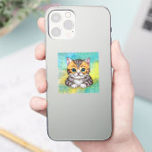 猫のイラスト シール (スマートフォン)
