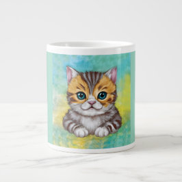 猫のイラスト ジャンボコーヒーマグカップ