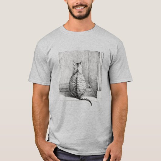 猫のイラスト Tシャツ (正面)