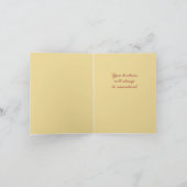 猫のウェディングテーマ ありがとう 招待状 (内部)