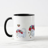 猫のウクライナの民芸 マグカップ (左)