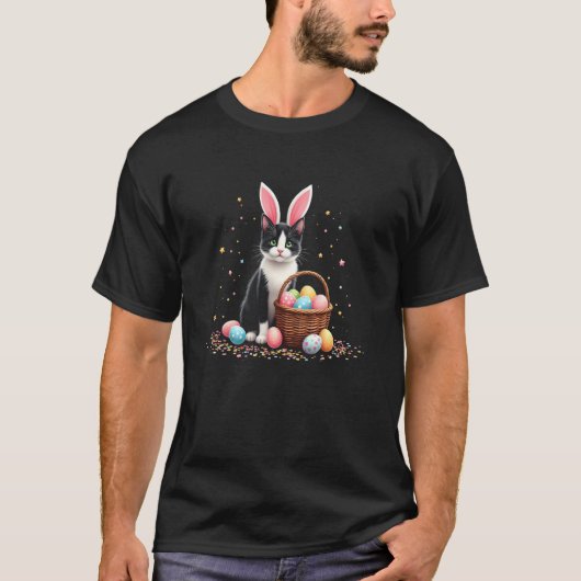 猫のウサギの耳 Tシャツ (正面)