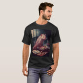 猫のウーパールーパー ステーキ Tシャツ (正面フル)