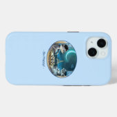 猫のエッフェル塔 - 夜の幸せフォン タフケース Case-Mate iPhoneケース (裏面 (横))