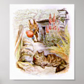 猫のオブジェを見るブンニーズ ポスター (正面)