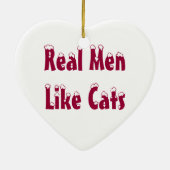 猫のオーナメントのような実質の人 セラミックオーナメント (裏面)