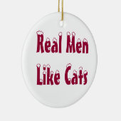 猫のオーナメントのような実質の人 セラミックオーナメント (右)