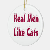 猫のオーナメントのような実質の人 セラミックオーナメント (左)