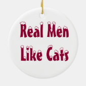 猫のオーナメントのような実質の人 セラミックオーナメント (裏面)