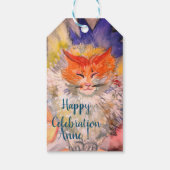猫のカスタムパーソナライズ商品 ギフトタグ (裏面)