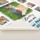 猫のカスタム写真縁どの色あせ シェルパブランケット (3/4)