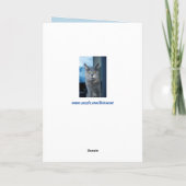 猫のカッコいいあいさつ カード (裏面)