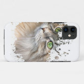 猫のカッコいいアートワーク |最高の猫好き Case-Mate iPhoneケース (裏面(横))