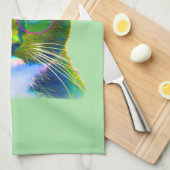 猫のカッコいいキッチンタオル キッチンタオル (四つ折り)