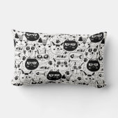 猫のカッコいい柄 ランバークッション (裏面)