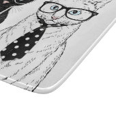 猫のカップル カッティングボード (角)