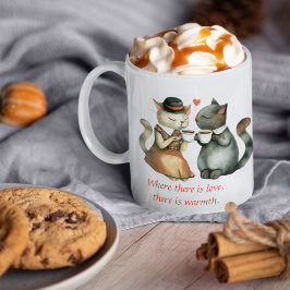 猫のカップル コーヒーマグカップ