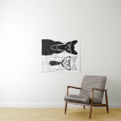 猫のカップル タペストリー (インサイチュ(横))