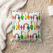 猫のカラフルお尻パターン クッション (ブランケット)