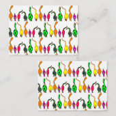 猫のカラフルお尻パターン ノートカード (正面/裏面)