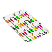 猫のカラフルお尻パターン マグネット (右側)