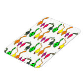 猫のカラフルお尻パターン マグネット (左側)